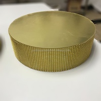 Support de gâteau de mariage rond jetable personnalisé en gros avec options de gaufrage et de dorure à chaud en mousse