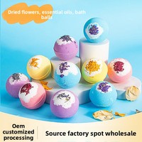 Boule de sel de bain parfumée à base de plantes, végane, sans cruauté, bombe de bain effervescente, hydratante, relaxante, spa à domicile, marque privée