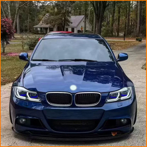 Para <span class=keywords><strong>BMW</strong></span> Serie 3 E90 <span class=keywords><strong>320i</strong></span> 325i 330i 2005-2012, Estilo G20, Marco Láser Azul, Lente de Proyector Bi-LED Doble, Conjunto de Faros Delanteros Mejorados - Product Image 4