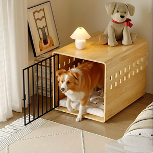 <strong>Wooden</strong> Luxury Modern <strong>Dog</strong> &amp; Cat Cage Indoor Large Rectangular Breathable Ecofriendly Assembled <strong>Dog</strong> Kennel Pet Furniture - Product Image 2
