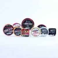 Différentes couleurs personnalisées 50M la meilleure ligne de pêche japonaise tressée en mer ligne de pêche PE en eau salée
