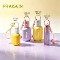 Flacon pulvérisateur rond en plastique PE de 60 ml, portable, pour porte-clés, vide, pour liquide anti-moustiques