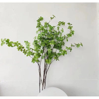Branche de verdure artificielle suspendue, tige de feuilles vertes artificielles, branche de Schefflera pour la décoration de la maison, des mariages, des vases et des arrangements floraux