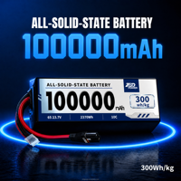Baterai Solid State OEM/ODM 100AH 100000mAh 6S 23.7V 2370Wh Densitas Energi Tinggi untuk Drone Kargo VTOL