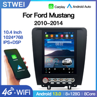 STWEI Android pour Ford Mustang 2010-2014 Lecteur multimédia stéréo autoradio GPS Navigation Carplay Écran style Tesla DSP Auto