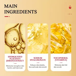 Boseine Placenta Facial Essence Capsules Moisturize Capsules Anti-wrinkles Serum Nourishing And Firm The Skin Hydrated The Skin