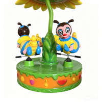 Manège miniature d'intérieur en gros pour enfants avec musique et lumières LED pour centre commercial