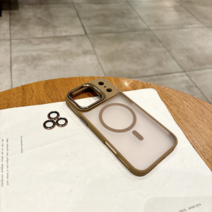 Custodia per telefono con protezione magnetica per lenti per <span class=keywords><strong>iPhone</strong></span> 17 Air 16 15 14 Plus 13 12 11 Pro Max 16E <span class=keywords><strong>Cover</strong></span> <span class=keywords><strong>trasparente</strong></span> opaca - Product Image 4