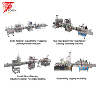 TOPCN Machine automatique de bouchage et d'étiquetage de bouteilles de savon liquide de bureau pour bouteilles rondes