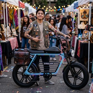 Bicicleta Eléctrica Todoterreno Resistente con Neumáticos Anchos Antideslizantes, Bicicleta Eléctrica Robusta para Explorar <span class=keywords><strong>Dunas</strong></span> de Arena - Product Image 5