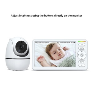 Babyphone vidéo amélioré avec écran de 6 pouces, batterie de 5000 mAh, fonction Pan Tilt Zoom, détection sonore, mode VOX, caméra et audio - Product Image 3
