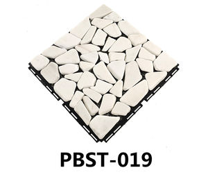 Piastrelle in Marmo per Pavimentazione, Mosaico in Pietra per Giardino e Patio, Piastrelle in Marmo e Calcare per Esterni - Product Image 1