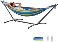 Hamac double moderne d'extérieur, robuste, pliable et imperméable avec sac de transport