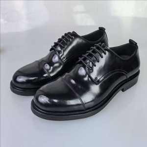 Chaussures Derby pour hommes, fabriquées à la main, sur mesure, polyvalentes, à lacets, tendance, imperméables, souples, avec semelle en caoutchouc, pour l'automne - Product Image 4