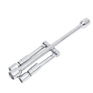 Écrou de roue pliable réparation automobile <span class=keywords><strong>clé</strong></span> à douille croisée durable - Product Image 1