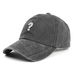 Gorra de Béisbol Vintage con Signo de Interrogación, de Mezclilla Lavada, Unisex, Corona Suave, Ajustable, Estilo Urbano - Product Image 5