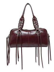 2025 dây thừng xử lý Tote Túi Edgy Biker phong cách Crossbody <span class=keywords><strong>PURSE</strong></span> Shoulder Bag đối với phụ nữ - Product Image 6