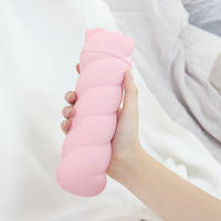 Vente en gros de haute qualité chauffe-mains en peluche de silicone de grande taille sac à eau chaude bouteille