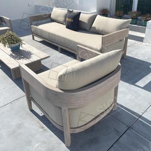 Sigma Garden Patio Color personalizado 2 3 Seat Sofá Fabricante All-season Sofá de madera maciza Muebles de exterior de teca - Product Image 4