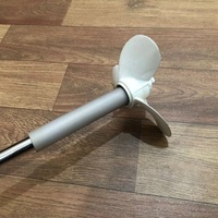 Hélice manuelle en acier portable réglable pour canoë kayak perceuse électrique moteur hors-bord à manivelle support de moteur hors-bord équipement d'urgence