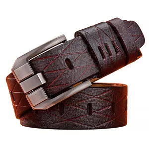 WESTAL men casual high quality belt for jeans men's genuine leather belt male waist belts mens leather waistband with buckle