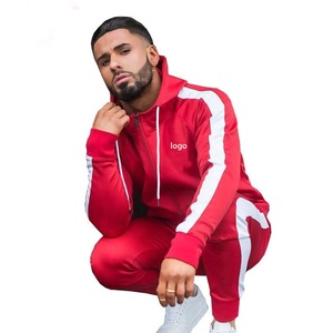 Survêtement deux pièces personnalisé pour homme/jogging vente en gros d'ensembles de survêtements pour homme dernier modèle gym fitness 100% coton survêtements pour homme - Product Image 3