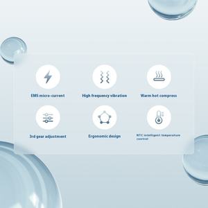 Alat Pijat Elektrik Meridian Mikroarus Terapi Panas Getaran 3-Kecepatan Portabel Paduan Seng Silikon Alat Kebugaran Pijat Tubuh - Product Image 4