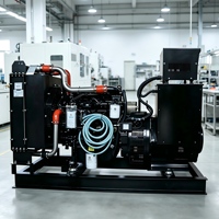 Générateur diesel puissant Weichai 30kW-200kW, type ouvert, triphasé 380V, refroidi par eau, groupe électrogène industriel