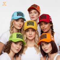 5 Panneau Sérigraphie Casquette De Camionneur Pas Cher Logo Personnalisé Homme Plain Baseball Blanc Personnalisé Casquette En Maille De Camionneur