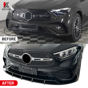 Divisor de Labios Delantero KIETUNE GLC X254, 3 Piezas, Negro Brillante, ABS, Encaje, para <span class=keywords><strong>Mercedes</strong></span> Benz Clase GLC X254 Línea <span class=keywords><strong>AMG</strong></span> 2023+, Kit de Carrocería - Product Image 5