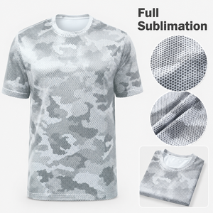 Camiseta Deportiva Sublimada con Estampado de Camuflaje Personalizado, Jersey de Equipo de Secado Rápido, Camiseta de Entrenamiento Atlético, Fabricante de Ropa Deportiva - Product Image 1
