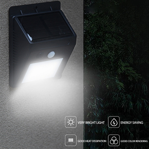 Lampes de garage extérieures Lampe murale <span class=keywords><strong>solaire</strong></span> pour cour <span class=keywords><strong>Petite</strong></span> lampe murale Interaction humaine Abs Waterpoof Eave Light Lampe de poche 20led Camping Lights - Product Image 4