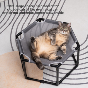 מיטת ערסל תלויה לחיות מחמד לקיץ - מיטת חתולים וכלבים קלה וניתנת להסרה, נושמת, לחיות מחמד קטנות - מבצע חם - Product Image 3