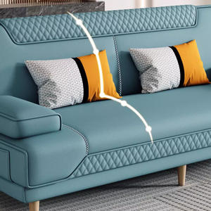 Canapé-lit pliant multifonctionnel à double usage <span class=keywords><strong>avec</strong></span> un design simple de <span class=keywords><strong>peau</strong></span> anti-griffes pour les paresseux qui dorment dans de petits appartements - Product Image 3