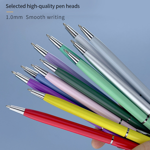 Biểu Tượng Tùy Chỉnh Macaroon Morandi Màu Kim Loại Bút Bi 1.0Mm Bằng Văn Bản Chiều Rộng Viết Tay Cảm Ứng Tụ Chế Biến Màu Đầu - Product Image 4