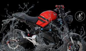 มอเตอร์ไซค์ไฟฟ้าขนาดเล็กกำลังสูง รุ่นยอดนิยม 1500W 3000W 72V 32AH แบตเตอรี่ตะกั่ว-กรด พร้อมเบาะนั่งแสนสบาย - Product Image 4