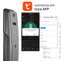 Haute sécurité caméra Tuya WIFI APP intelligente empreinte digitale numérique multifonctionnelle intelligente serrure de porte électronique