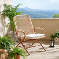 Chaise longue pliante d'extérieur Meiqi, résistante aux intempéries, pour patio, jardin, balcon, chaise inclinable de loisirs pour se détendre dans la cour