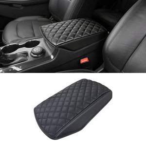 Funda de Cuero para Reposabrazos de Consola Central de Ford Explorer, Negra, Bordada, con Caja de Almacenamiento, 2011-2019 - Product Image 2