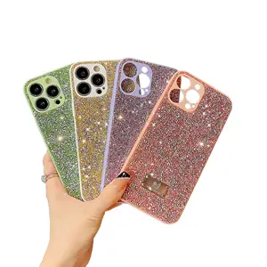 MAXUN Luxury Diamond Rhinestone Fashion Brand Logo Phone Case for OPPO Reno F21 Pro 5G 6 Lite 2f 5z Back Case Cover with Brand