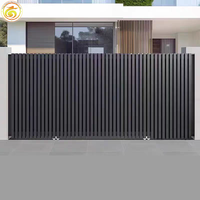 Paravent moderne en aluminium à lattes, clôture décorative personnalisable pour jardin et villa, disponible en plusieurs couleurs