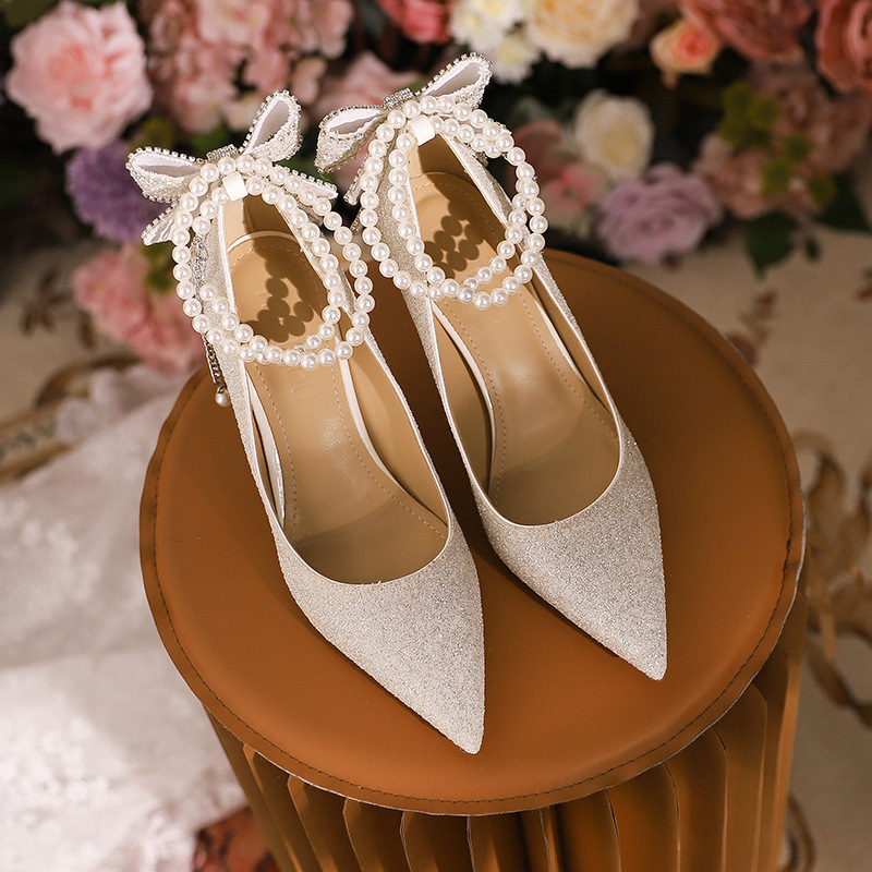 green emerald velvet dress Heeled Metallic Leather Shoes in Gold main image 0