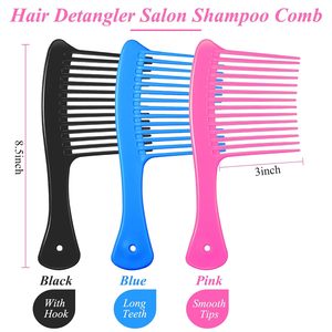Factory Direct Sale Plastic Wide Tooth <b>Comb</b> High Quality Home Hairdressing <b>Comb</b> Custom Logo/Color Antistatic Hair <b>Comb</b> - Product Image 3