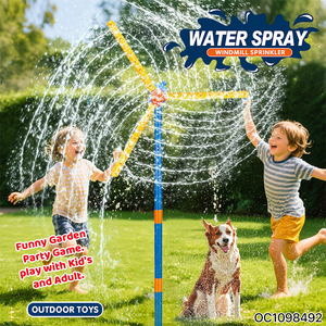 <span class=keywords><strong>Arrosage</strong></span> de jardin Moulin à vent Jeu <span class=keywords><strong>d</strong></span>'<span class=keywords><strong>eau</strong></span> extérieur en plastique Jouet <span class=keywords><strong>d</strong></span>'<span class=keywords><strong>arrosage</strong></span> rotatif à 360 ° - Product Image 2
