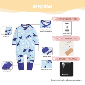 Nouveau-né bébé vêtements bébé et enfant en bas âge pyjamas à manches longues coton coton bébé Onesie coton barboteuse bébé - Product Image 4