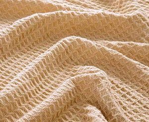 100% algodón tamaño Queen manta térmica transpirable para todas las estaciones - Product Image 3