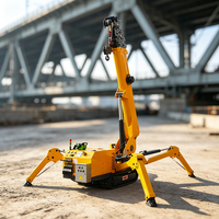 Crane Crawler Spider 5 Ton dengan Remote Control untuk Renovasi Luar Ruangan dan Pengangkatan di Medan Kompleks