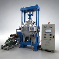Four de frittage à chaud vertical industriel haute pression 400T 2200C pour composites céramiques à matrice céramique (CMC) sous vide à gaz argon