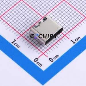 KH-TYPE-C-6P USB Connector SMD Connector ( Connector Type: Type-C )( Gender: Female )( Mounting Type: Horizontal Mount ) - Product Image 1