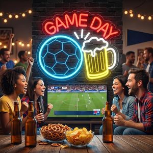 Game Day Soccer Letreros Neon LED dimmable USB powered ambient <b>light</b> store <b>window</b> decoration <b>light</b> street indicator <b>light</b> 5V - Product Image 3